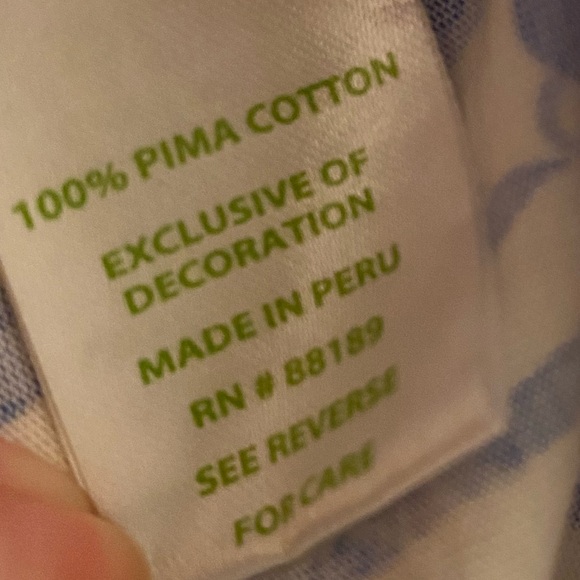 Lilly Pulitzer Brewster Sheath Cotton T-Shirt Dress Blue Women XXS NWOT - Picture 11 of 13